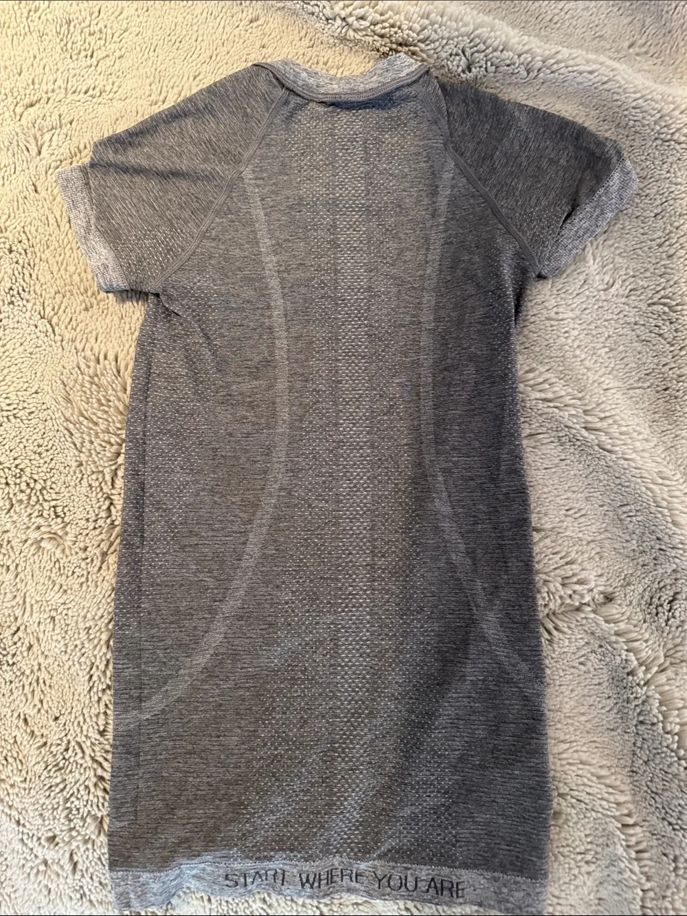 lululemon athletica Heathered Gray Muscle Tee